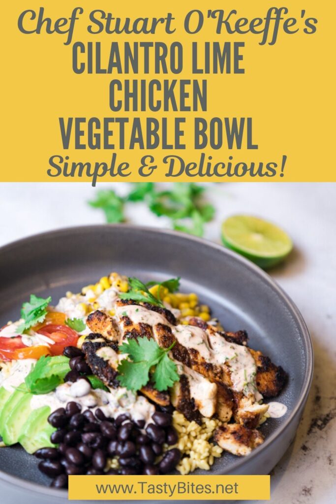 An easy and yummy chicken rice bowl you can make in minutes for tastybites.net