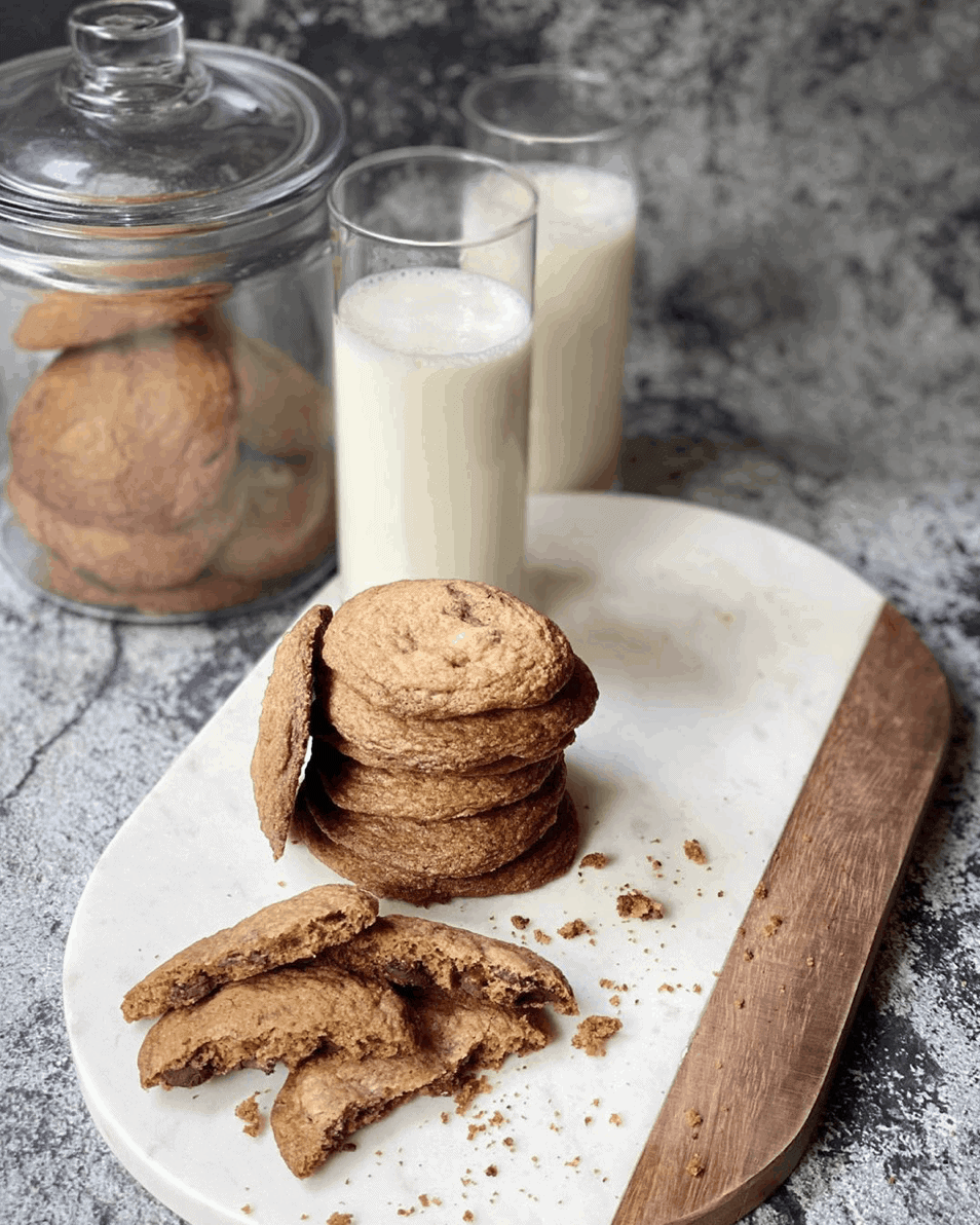 The brown sugar enables the cookie to spread more easily and imparts a deliciously caramelized taste to the final product. 