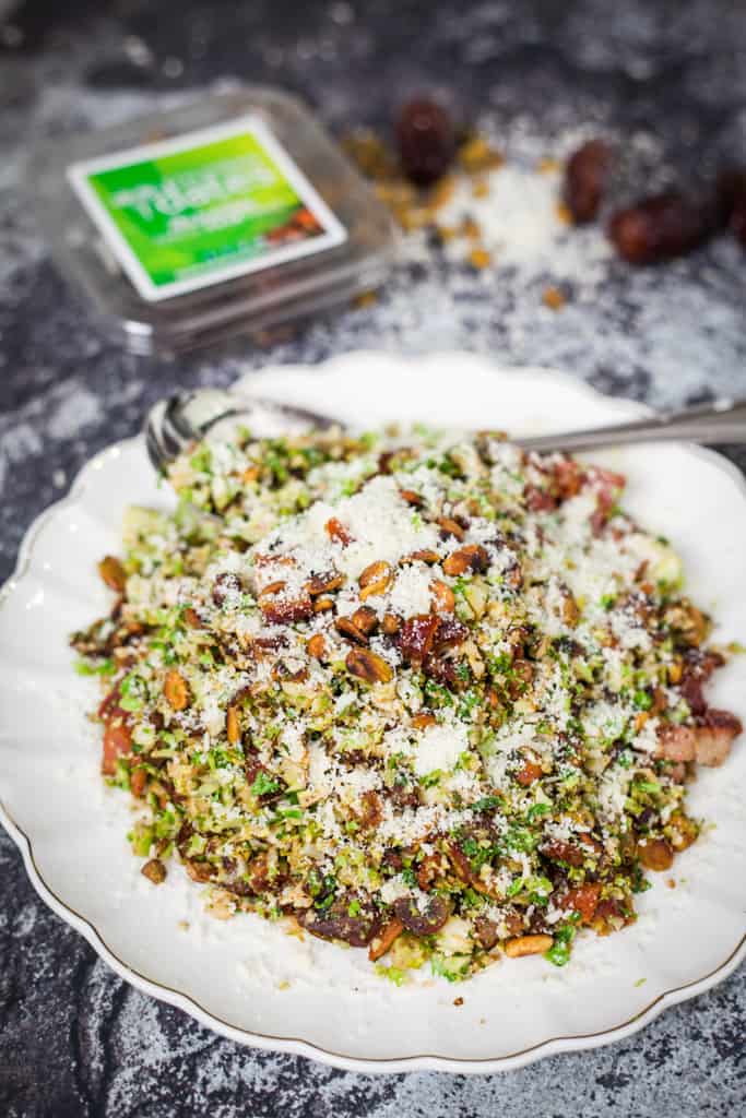 Brussels Sprouts, Pistachios and Dates